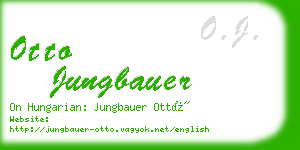 otto jungbauer business card